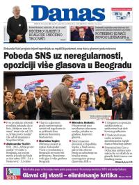 Danas - broj 9487, 18. dec 2023.