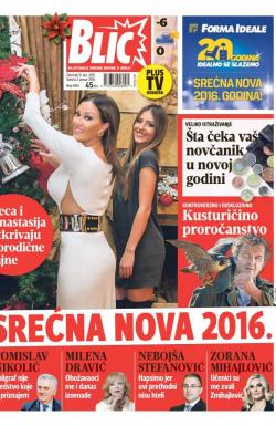 Blic - broj 6784, 31. dec 2015.