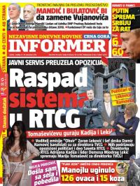 Informer CG - broj 1414, 17. dec 2016.