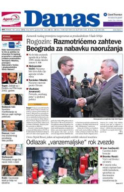 Danas - broj 6679, 12. jan 2016.