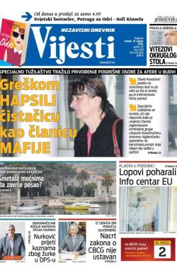 Vijesti - broj 6399, 19. jan 2016.