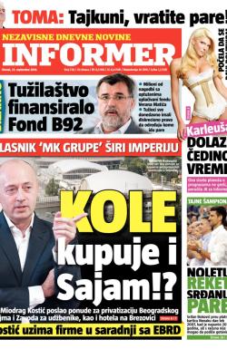 Informer - broj 728, 23. sep 2014.