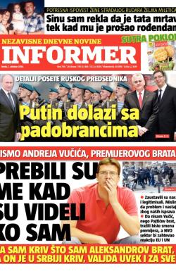 Informer - broj 735, 1. okt 2014.