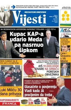 Vijesti - broj 5712, 22. feb 2014.