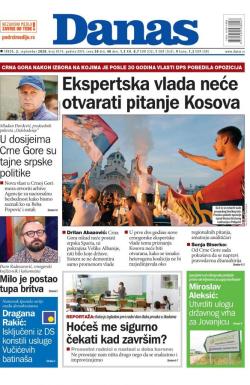Danas - broj 8374, 2. sep 2020.