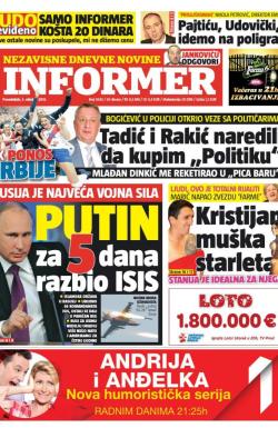 Informer - broj 1043, 5. okt 2015.