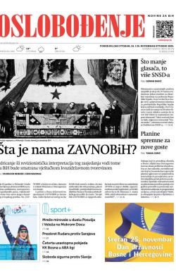 Oslobođenje - broj 28074, 24. nov 2025.