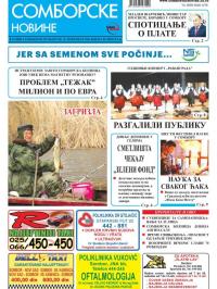 Somborske novine - broj 3257, 25. nov 2016.