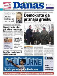 Danas - broj 5586, 14. jan 2013.