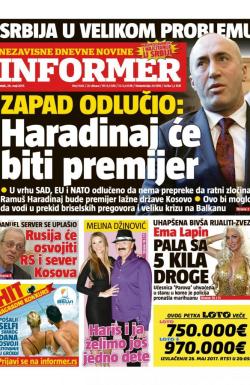 Informer - broj 1545, 26. maj 2017.