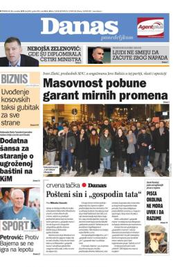 Danas - broj 8092, 25. nov 2019.