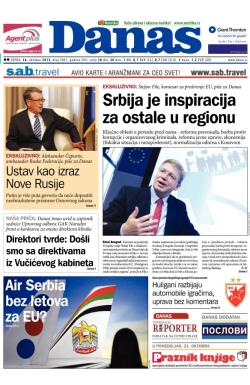 Danas - broj 5861, 16. okt 2013.