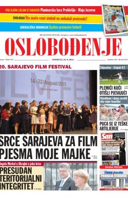 Oslobođenje - broj 24.327, 24. avg 2014.