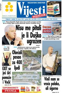 Vijesti - broj 5685, 26. jan 2014.