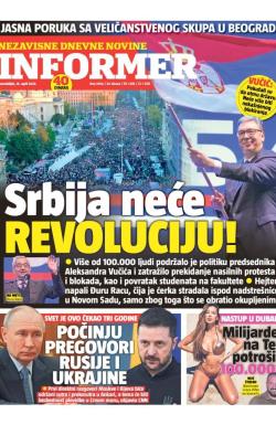 Informer - broj 3954, 14. apr 2025.