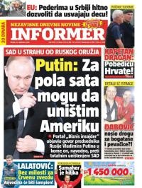 Informer - broj 1338, 20. sep 2016.
