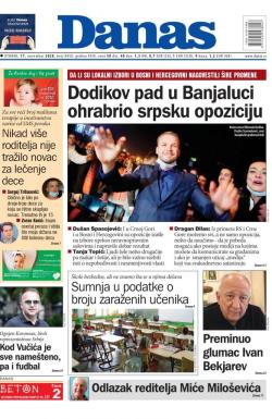 Danas - broj 8450, 17. nov 2020.