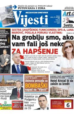 Vijesti - broj 6371, 19. dec 2015.