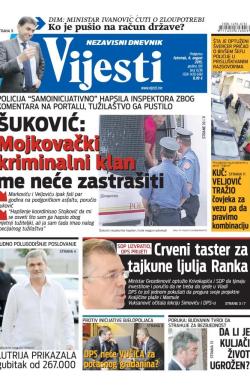 Vijesti - broj 6236, 6. avg 2015.