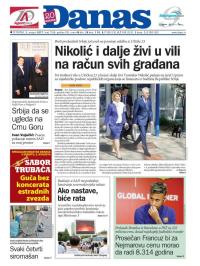 Danas - broj 7248, 3. avg 2017.