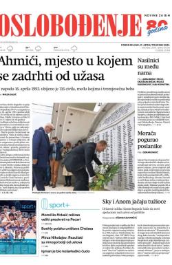 Oslobođenje - broj 27276, 17. apr 2023.
