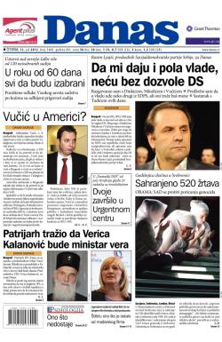 Danas - broj 5400, 12. jul 2012.