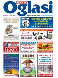 Novosti oglasi - broj 1739, 7. sep 2022.