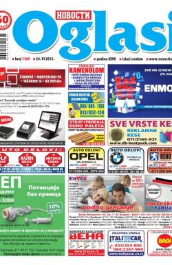 Novosti oglasi - broj 1369, 24. jun 2015.