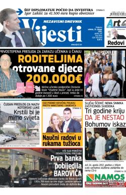 Vijesti - broj 6044, 24. jan 2015.
