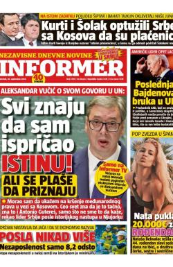 Informer - broj 3789, 26. sep 2024.