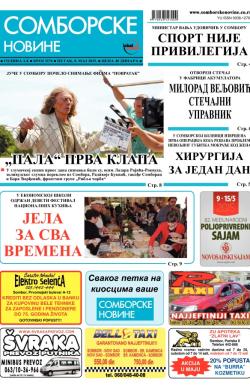 Somborske novine - broj 3176, 8. maj 2015.