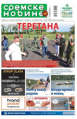 Sremske Novine - broj 3105, 2. sep 2020.