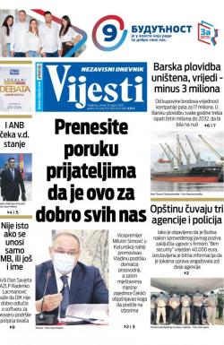 Vijesti - broj 8032, 18. avg 2020.