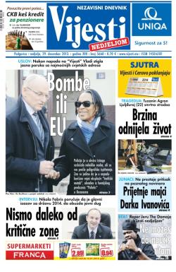 Vijesti - broj 5660, 29. dec 2013.