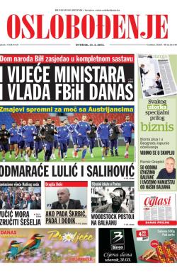 Oslobođenje - broj 24.546, 31. mar 2015.