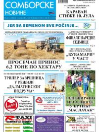 Somborske novine - broj 3341, 6. jul 2018.