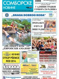 Somborske novine - broj 3134, 18. jul 2014.