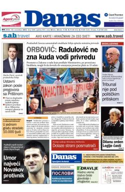 Danas - broj 5889, 13. nov 2013.
