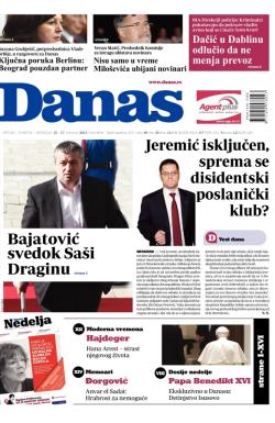 Danas - broj 5618-5620, 15. feb 2013.