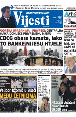 Vijesti - broj 5935, 4. okt 2014.