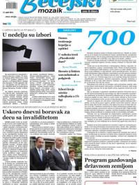 Bečejski mozaik - broj 700, 21. apr 2016.