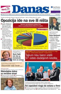 Danas - broj 6777, 19. apr 2016.