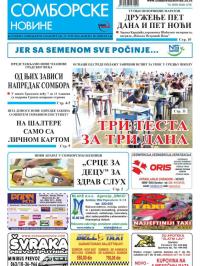 Somborske novine - broj 3234, 17. jun 2016.