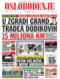 Oslobođenje - broj 24.737, 8. okt 2015.