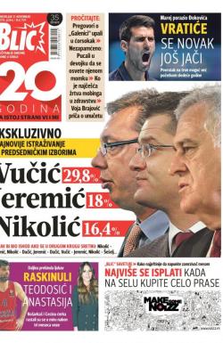Blic - broj 7104, 21. nov 2016.