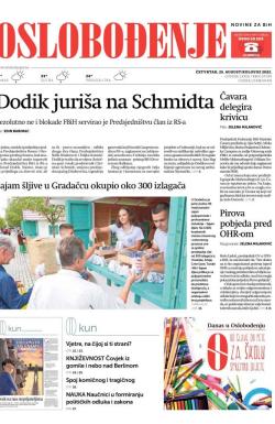 Oslobođenje - broj 27078, 25. avg 2022.