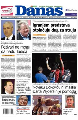 Danas - broj 5512, 1. nov 2012.