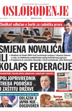 Oslobođenje - broj 24.841, 20. jan 2016.