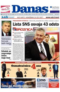 Danas - broj 5978, 10. feb 2014.