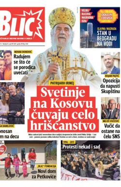 Blic - broj 7245, 15. apr 2017.